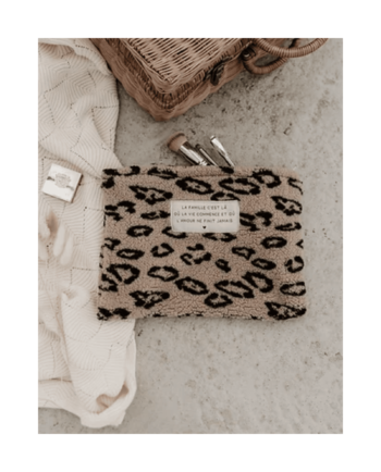 Petite trousse moumoute beige - Mon petit Leon